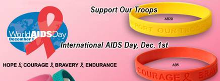 silicone awareness bracelets